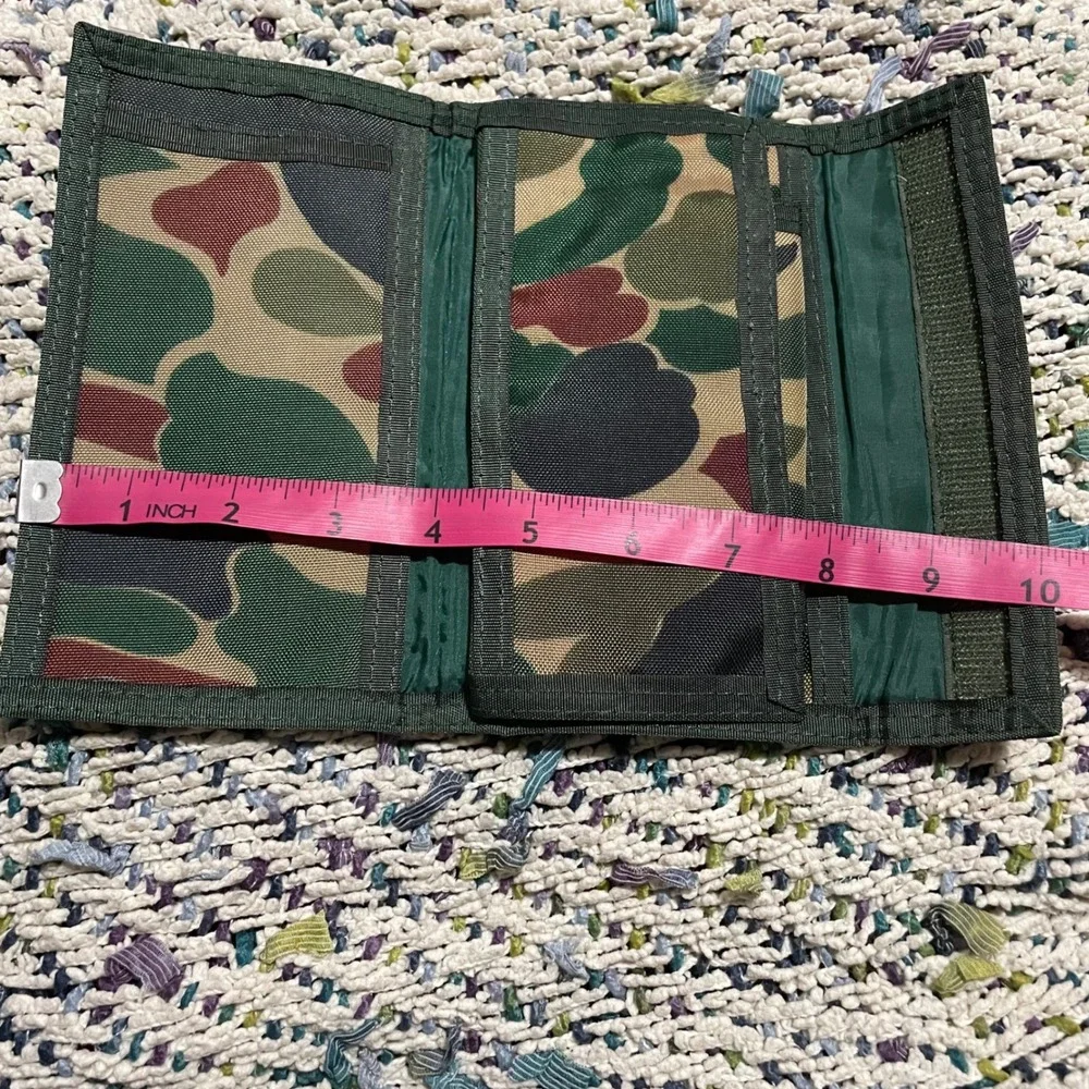 Vintage 1984 Los Angeles Olympics‎ green Camouflage trifold Wallet Sam the Eagle
